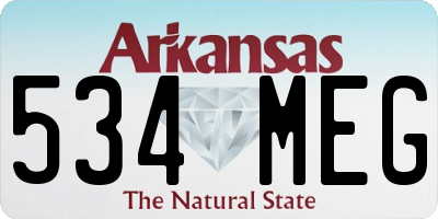 AR license plate 534MEG