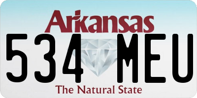 AR license plate 534MEU