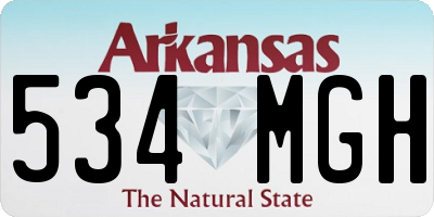 AR license plate 534MGH