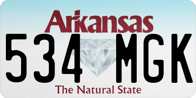 AR license plate 534MGK