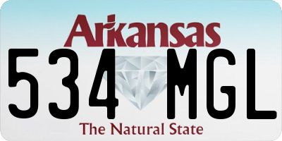 AR license plate 534MGL