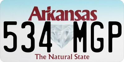 AR license plate 534MGP