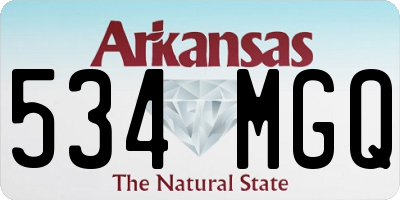 AR license plate 534MGQ