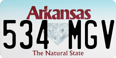 AR license plate 534MGV