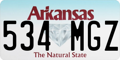 AR license plate 534MGZ