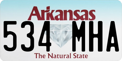 AR license plate 534MHA
