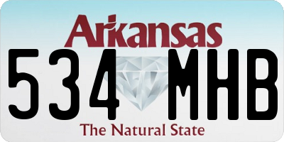 AR license plate 534MHB