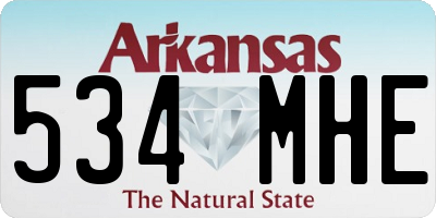 AR license plate 534MHE