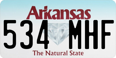 AR license plate 534MHF
