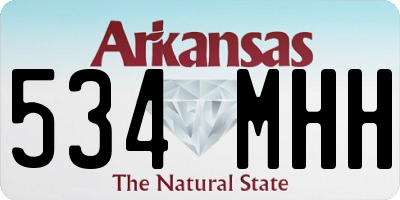 AR license plate 534MHH