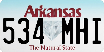 AR license plate 534MHI
