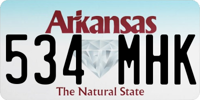 AR license plate 534MHK