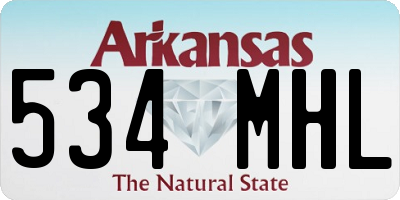 AR license plate 534MHL