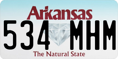 AR license plate 534MHM