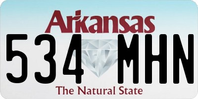 AR license plate 534MHN