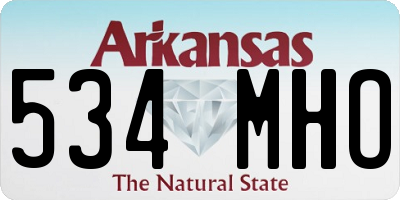 AR license plate 534MHO