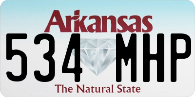 AR license plate 534MHP