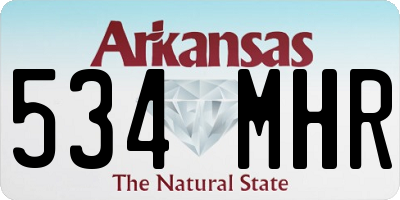 AR license plate 534MHR