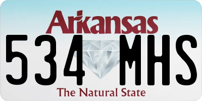 AR license plate 534MHS