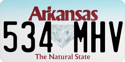 AR license plate 534MHV
