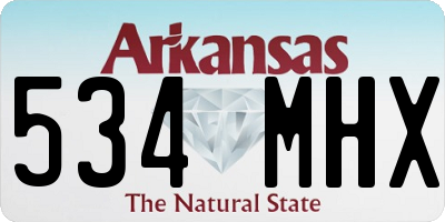 AR license plate 534MHX