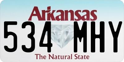 AR license plate 534MHY