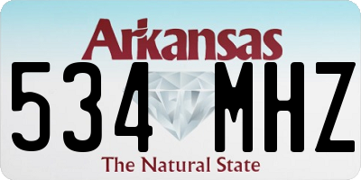AR license plate 534MHZ