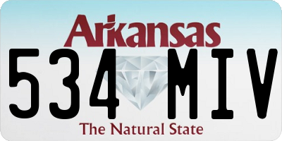 AR license plate 534MIV