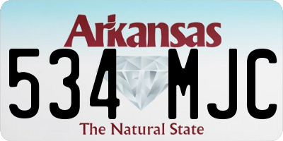AR license plate 534MJC