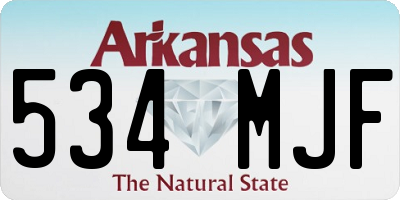 AR license plate 534MJF