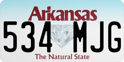 AR license plate 534MJG