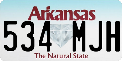 AR license plate 534MJH