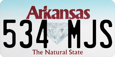 AR license plate 534MJS