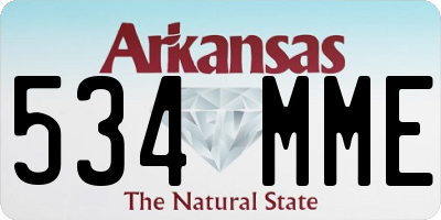 AR license plate 534MME