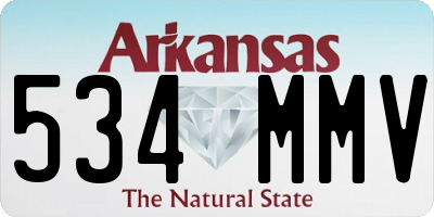 AR license plate 534MMV
