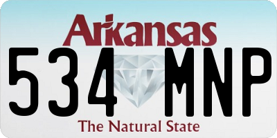 AR license plate 534MNP