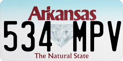 AR license plate 534MPV