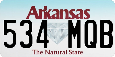 AR license plate 534MQB