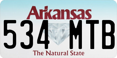AR license plate 534MTB