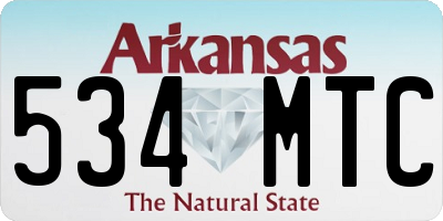 AR license plate 534MTC