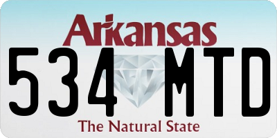 AR license plate 534MTD
