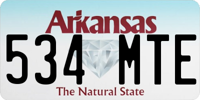 AR license plate 534MTE