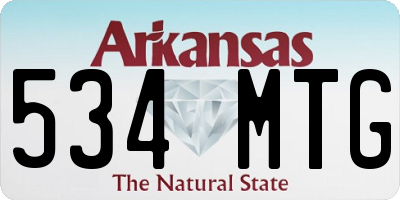 AR license plate 534MTG