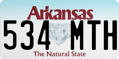 AR license plate 534MTH