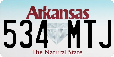 AR license plate 534MTJ