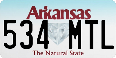 AR license plate 534MTL