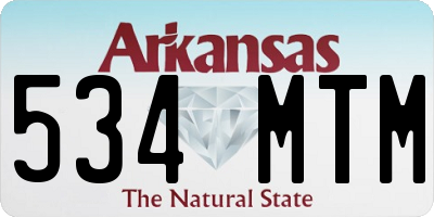 AR license plate 534MTM