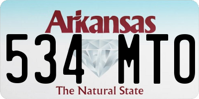 AR license plate 534MTO