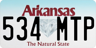 AR license plate 534MTP