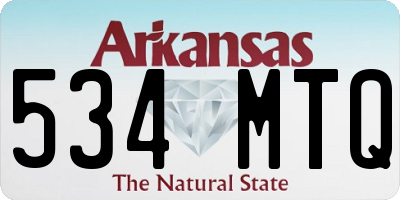 AR license plate 534MTQ